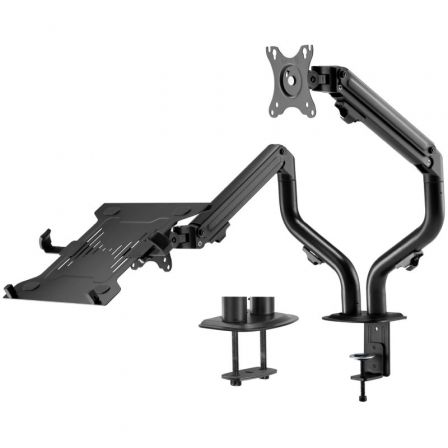 Aisens Soporte de Mesa para Portátil y Monitor/TV de 17-32 Pulgadas, Negro Aisens Soporte de Mesa para Portátil y Monitor/TV de 17-32 Pulgadas, Negro